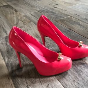 Pink heels